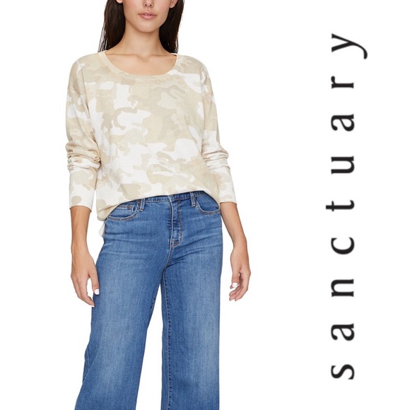 Sanctuary Sweaters - Sanctuary camo one pocket sweater NWT
